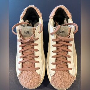 P448 for women, size 38, cream/dusty rose/white